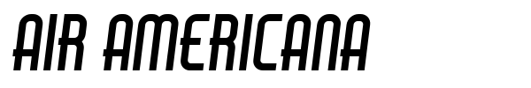 Air Americana font preview